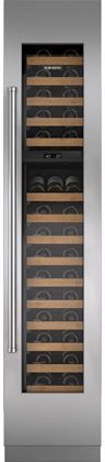 Sub-Zero® 18" Stainless Steel Right Hinge Column Refrigerator Glass Door Panel Kit with Pro Handle-1