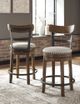 Signature Design by Ashley® Valebeck Brown Swivel Barstool-4