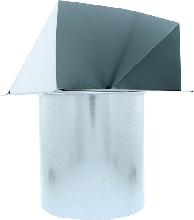 Zephyr 7" Galvanized Round Exhaust Cap with Damper-0