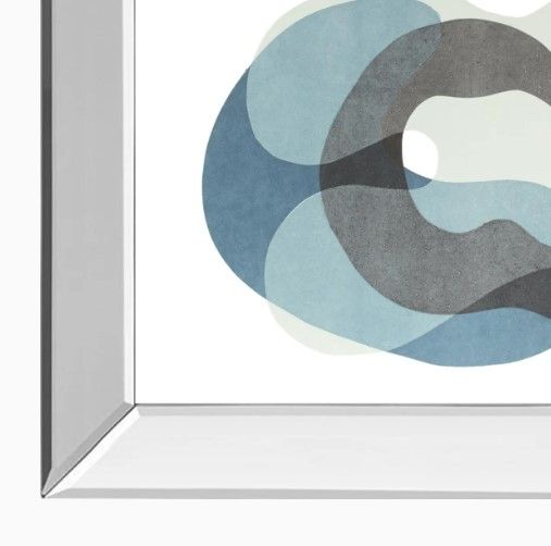 Classy Art Homage to Eames I by Rob Delamater Mirrored Frame Wall Art-1