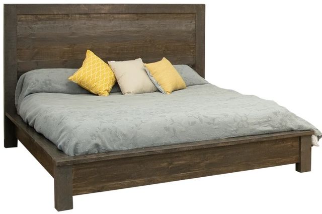 International Furniture Direct Loft Brown Brown/Gray Queen Panel Bed-0