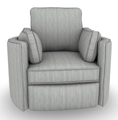 Best® Home - Luana Swivel Recliner - Pebble