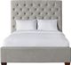 Elements International Waldorf Gray Queen Upholstered Bed-3