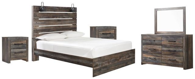 Signature Design by Ashley® Drystan 5-Piece Multi Queen Panel Bed Set 
