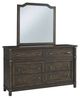 American Woodcrafters Farmwood Whiskey Barrell Mirror-1