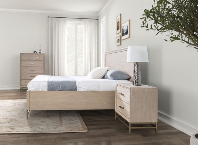Furniture of America® Sandnes 4-Piece Light Oak Transitional Queen Bedroom Set-2