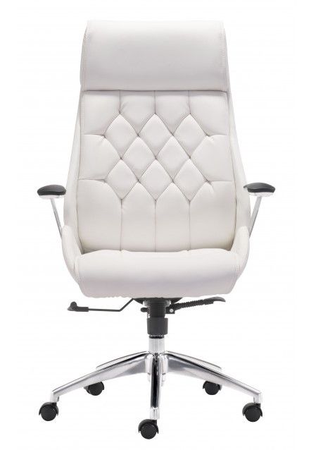 Zuo® Modern Boutique White Office Chair-1