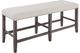 Jofran Inc. Willow Creek Beige/Chocolate Brown Counter Bench-0