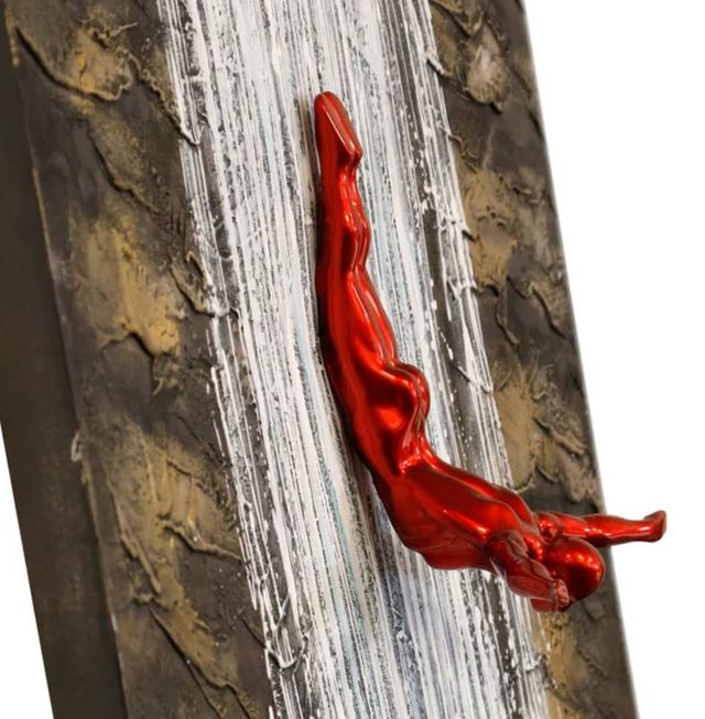 StyleCraft Red Cliff Diver Wall Art-1