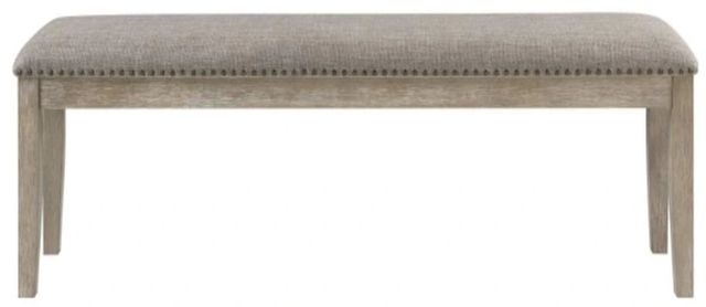Homelegance® Southlake Light Gray/Wire Brushed Brownish Gray Dining Bench-2
