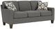 Flexsteel® Moxy Gray Flagstone Sofa with Rounded Mailbox Arms-0