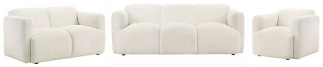 Coaster® Dorset 3-Piece White Upholstered Sofa Set-0