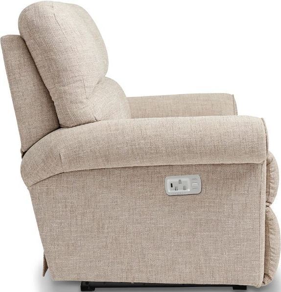 La-Z-Boy® Robin Taupe Power Reclining Loveseat with Headrest-3