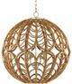 Currey & Company Cape Verde Natural Orb Chandelier-0