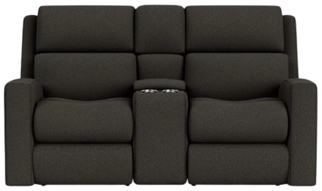 Flexsteel® Customizable Score Power Reclining Loveseat with Console and Power Headrests and Lumbar-1