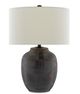 Currey & Company Juste Dark Blue/Matte Black Table Lamp-0