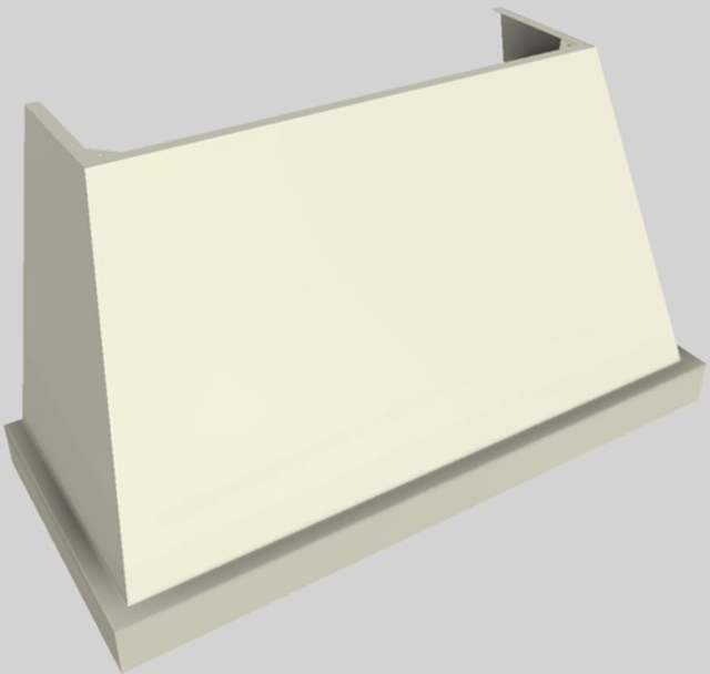 Vent-A-Hood® Designer Series 54" Biscuit Wall Mounted Range Hood-4