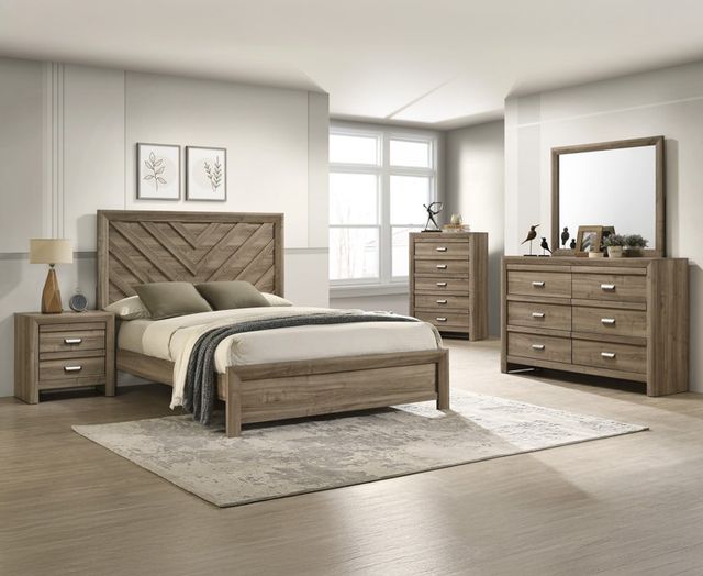 Crown Mark Valor Light Brown Dresser-1