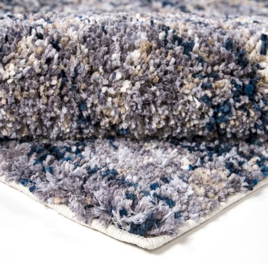 Orian Cotton Tail Cross Thatch Gray 5'x8' Area Rug-2