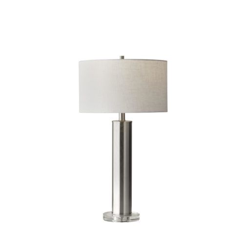 Adesso® Ezra Brushed Steel Table Lamp-0