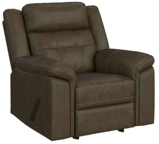 Elements International Epic Chestnut Manual Rocker Recliner-0