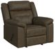 Elements International Epic Chestnut Manual Rocker Recliner-0