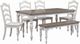 Liberty Furniture Magnolia Manor 6-Piece Antique White/Weathered Bark Dining Table Set-0
