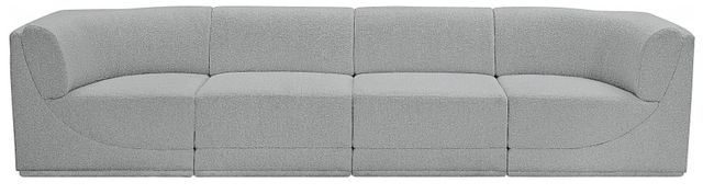 Meridian Furniture Ollie 4-Piece Gray Modular Sofa-2
