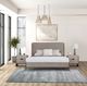 Furniture of America® Gristalt 4-Piece Stone Gray Queen Bedroom Set-2