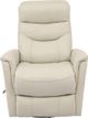 Parker House® Gemini Ivory Manual Leather Swivel Glider Recliner-2