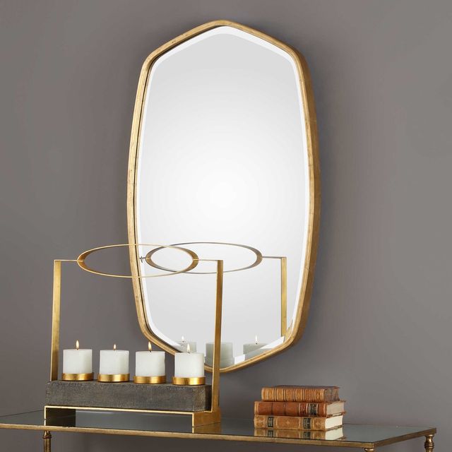 Uttermost® Duronia Antiqued Gold Mirror-1