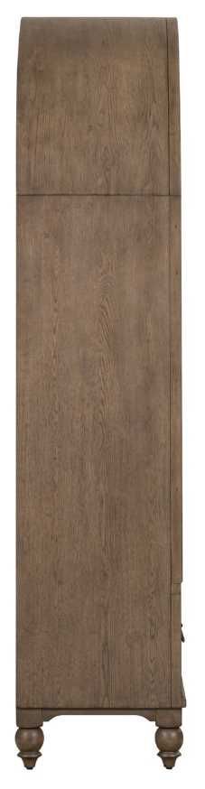 Liberty Furniture Americana Farmhouse Black/Dusty Taupe Arched Display Cabinet-3