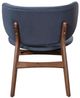 New Classic® Home Furnishings Alder Blue/Walnut Upholstered Lounge Chair-4