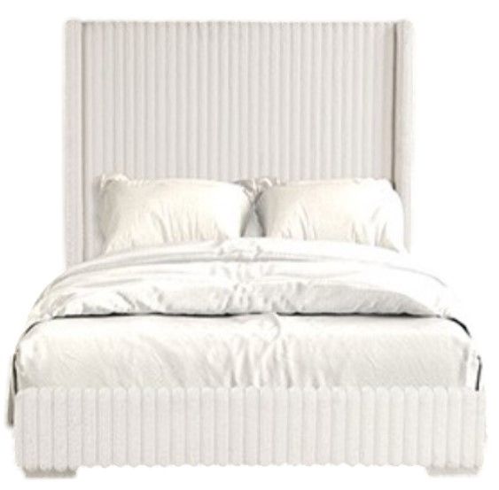 Furniture of America® Cadwell White Eastern King Panel Bed-2