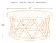 Signature Design by Ashley® Sharzane Grayish Brown Round Coffee Table-2
