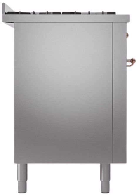 Ilve® Nostalgie II Series 60" Stainless Steel Pro Style Dual Fuel Range-2