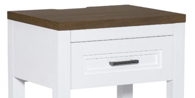 Legacy Classic Beckett Dark Oak/Natural White Open Nightstand-1