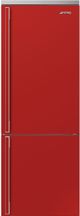 Smeg Portofino 28 in. 18.0 Cu. Ft. Red Bottom Freezer Refrigerator-0