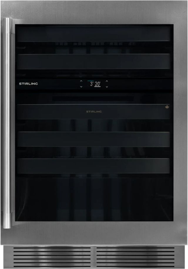 Stirling 24" 5.3 Cu. Ft. Stainless Steel Wine Cooler-3