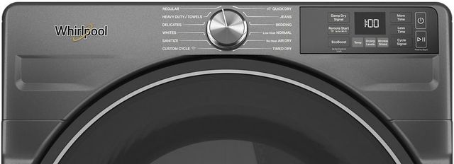 Whirlpool® 7.4 Cu. Ft. Volcano Black Front Load Gas Dryer-2