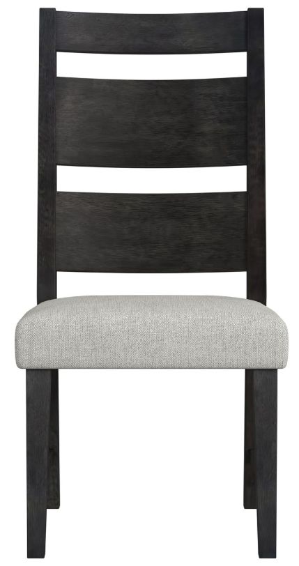 Elements International Jemma Beige/Dark Espresso Dining Side Chair-2