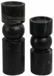 Sagebrook Home Himalayan 2-Piece Black Candle Holder Set-1