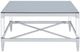 Coaster® Lindley Tempered Mirror Top Coffee Table with Chrome Base-1