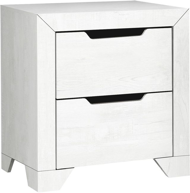 Monarch Specialties Inc. Light Grey/White Nightstand-0
