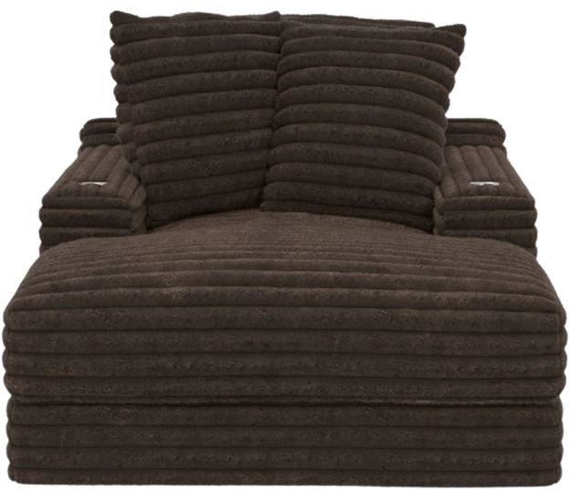 Jackson Furniture Comfrey Chocolate Chaise-2