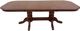 TEI Burnished Walnut 36" Double Pedestal Dinning Table-1