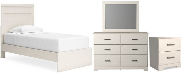 Stelsie Panel Bedroom - White Stelsie Panel Bedroom - White