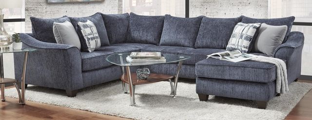 American Wholesale Furniture 2-Piece Captivate Lapis Sectional-1