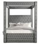 Furniture of America® Etherea Gray Queen Poster Bed-1