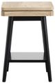 Magnussen Home® Fletcher Driftwood Accent Table with Black Base-1